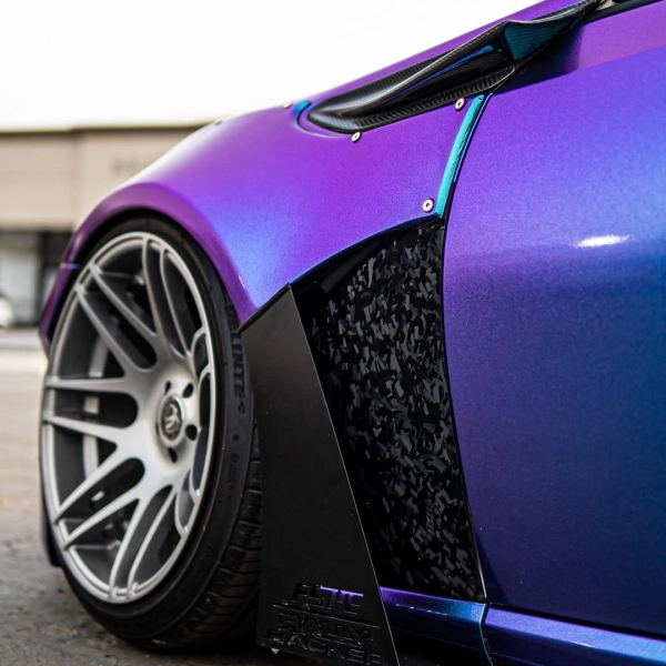 Gloss Diamond Purple Blue Car Vinyl Wrap