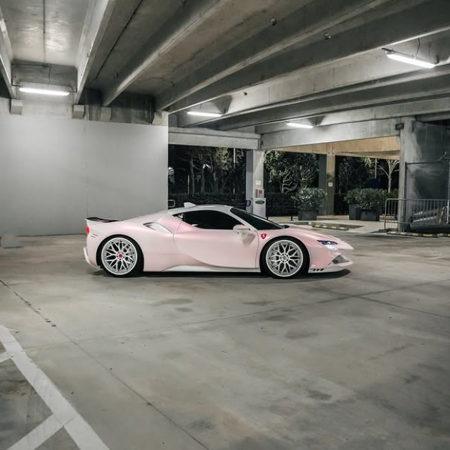 TPU Glossy Flower Yue Pink Paint Protection Film