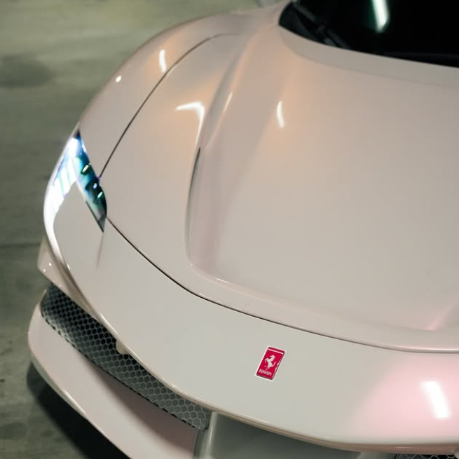 TPU Glossy Flower Yue Pink Paint Protection Film