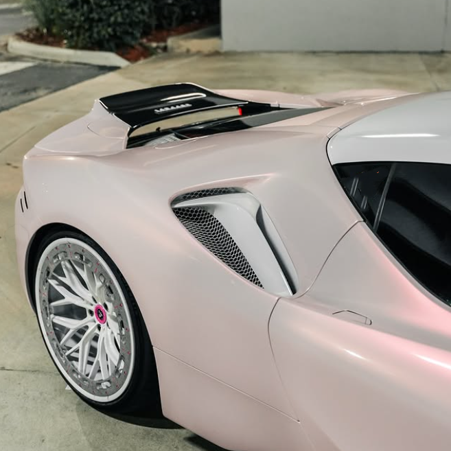 TPU Glossy Flower Yue Pink Paint Protection Film