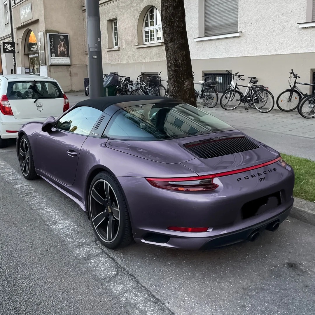 PET Rosemary Purple Car Vinyl Wrap