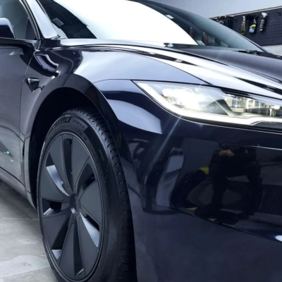 PET Spar Blue Black Car Vinyl Wrap 02