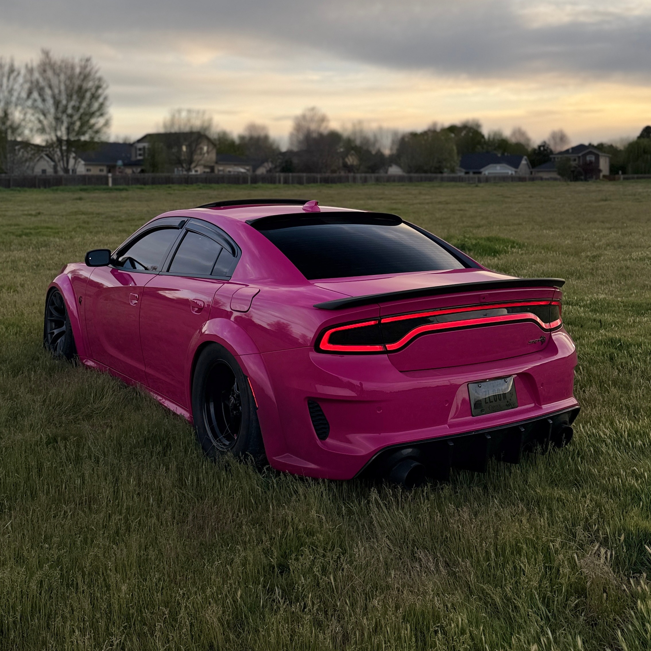 Glossy Crystal Rose Red Car Vinyl Wrap