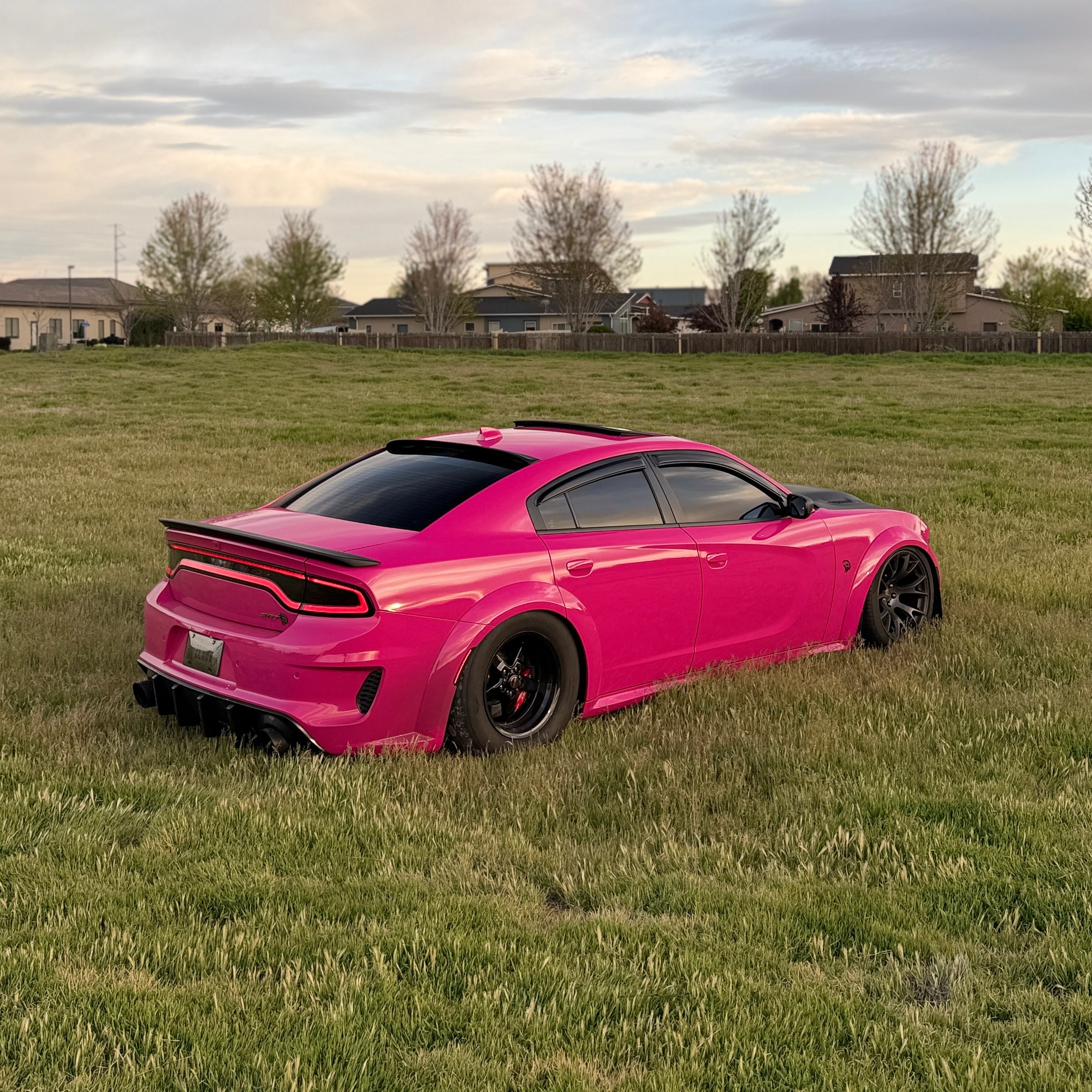 Glossy Crystal Rose Red Car Vinyl Wrap