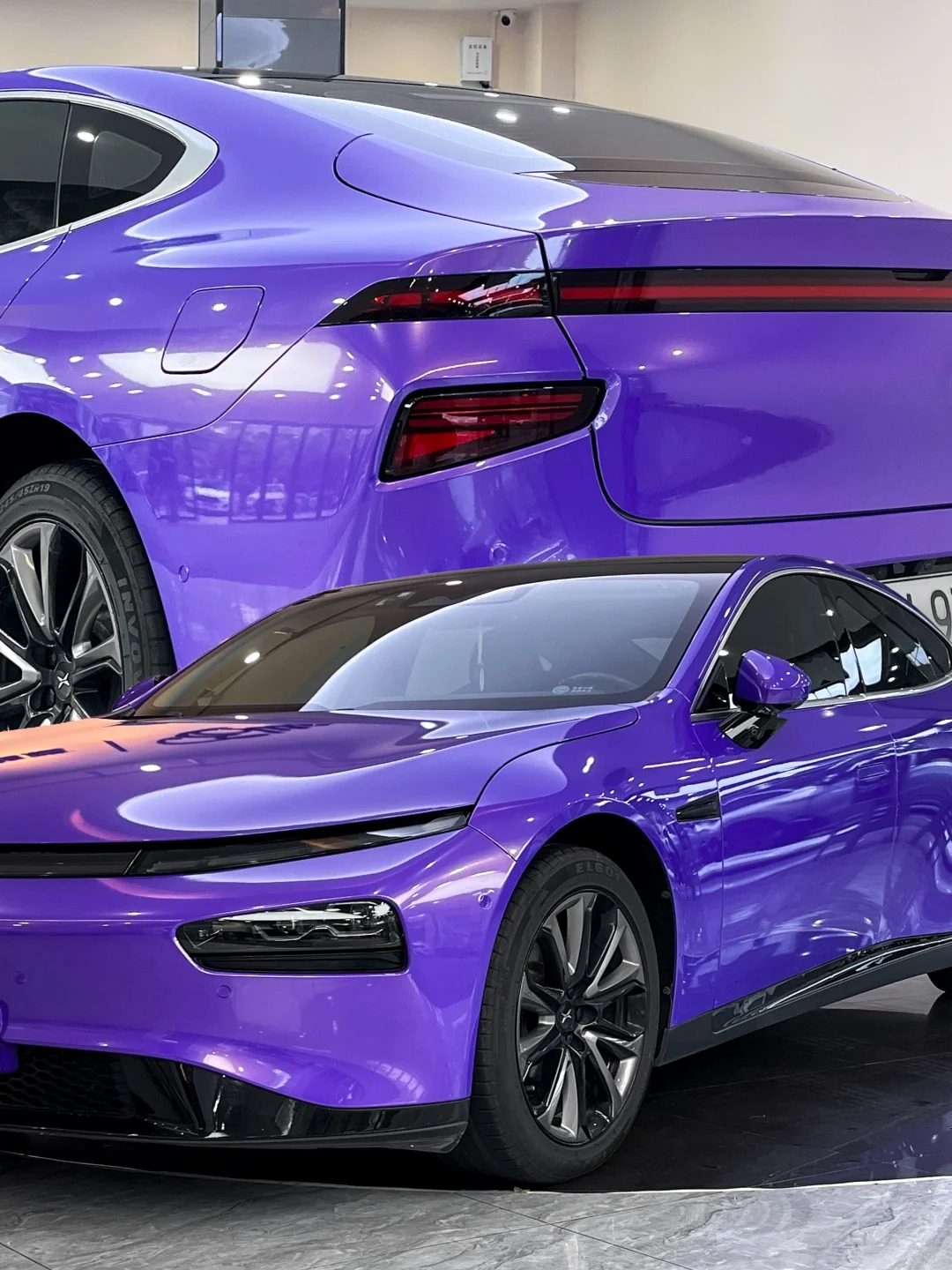 PET Magic Gold Purple Car Vinyl Wrap