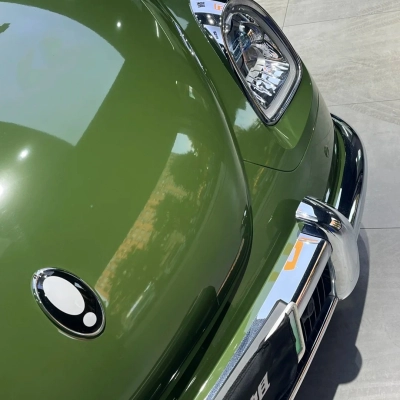 Gloss Olive Light Green Car Vinyl Wrap 01