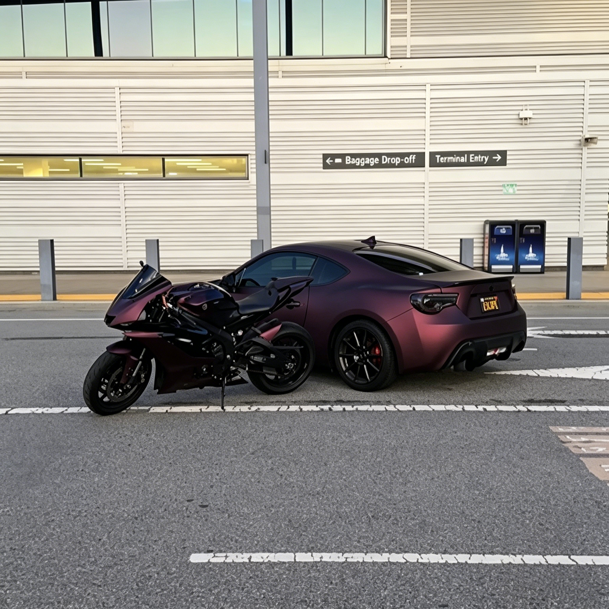 TPU UItra-Matte Electroplate Purple Paint Protection Film