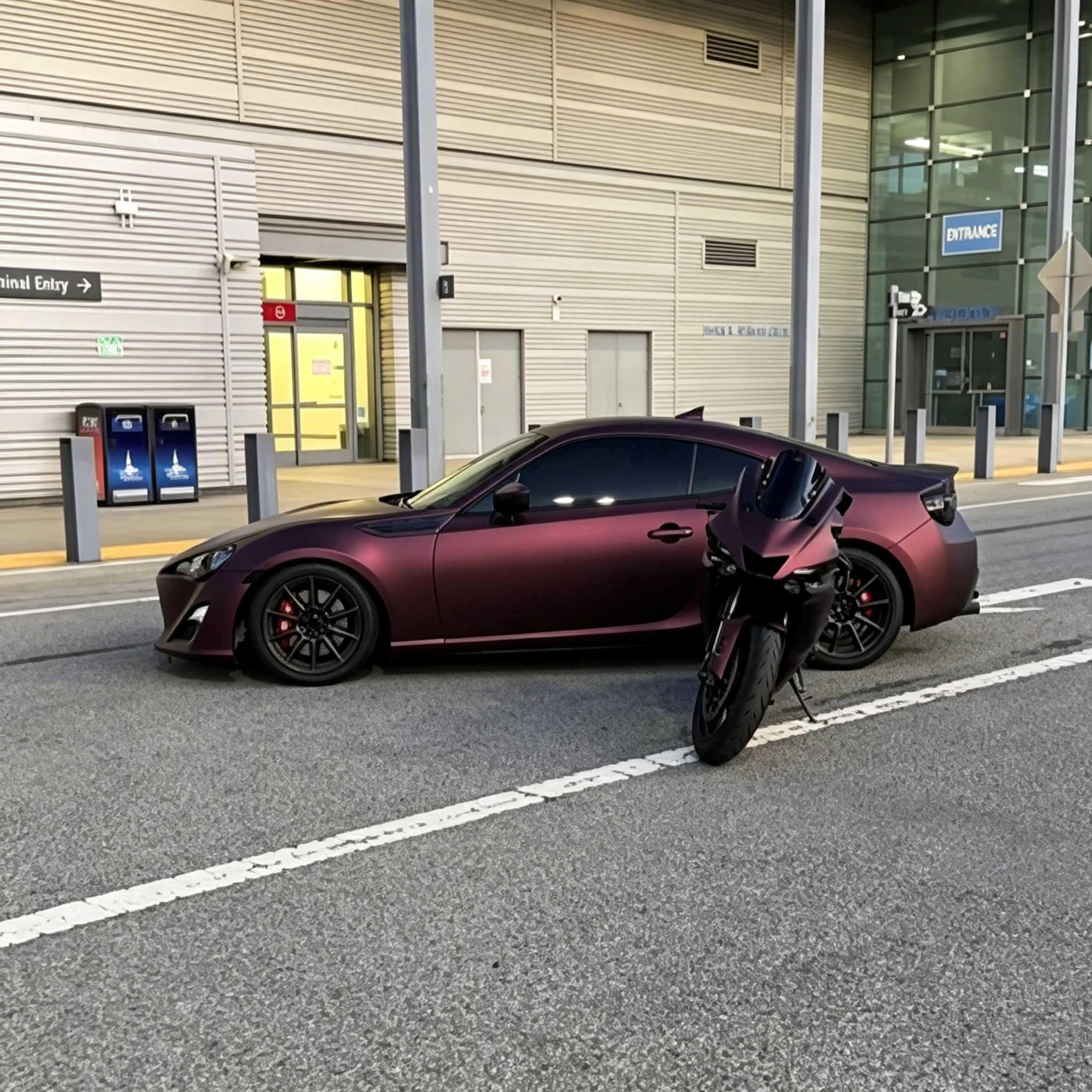 TPU UItra-Matte Electroplate Purple Paint Protection Film