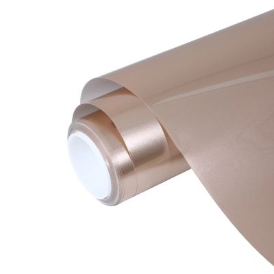 Gloss Metal Champaign Dark Gold Car Vinyl Wrap 01