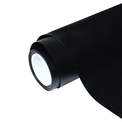 Matte Black Car Vinyl Wrap 01