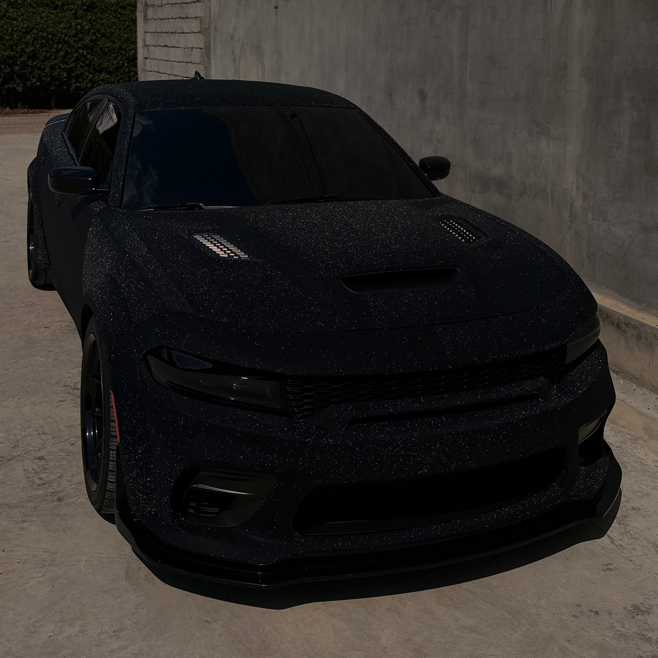 Super Diamond Black Car Vinyl Wrap
