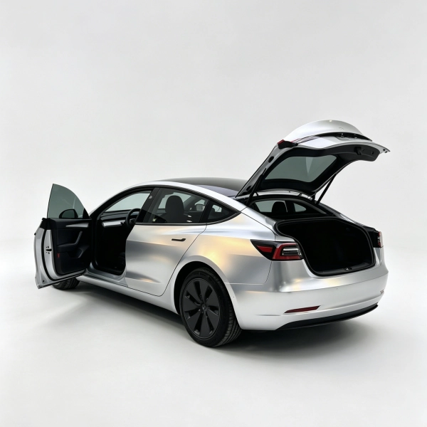 PET Matte Technological Grey To Gold Car Vinyl Wrap