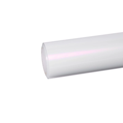 PET Matte Metallic Pink to White Car Vinyl Wrap  01