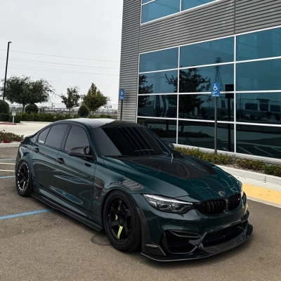 Gloss Mohsen Green Car Vinyl Wrap 01