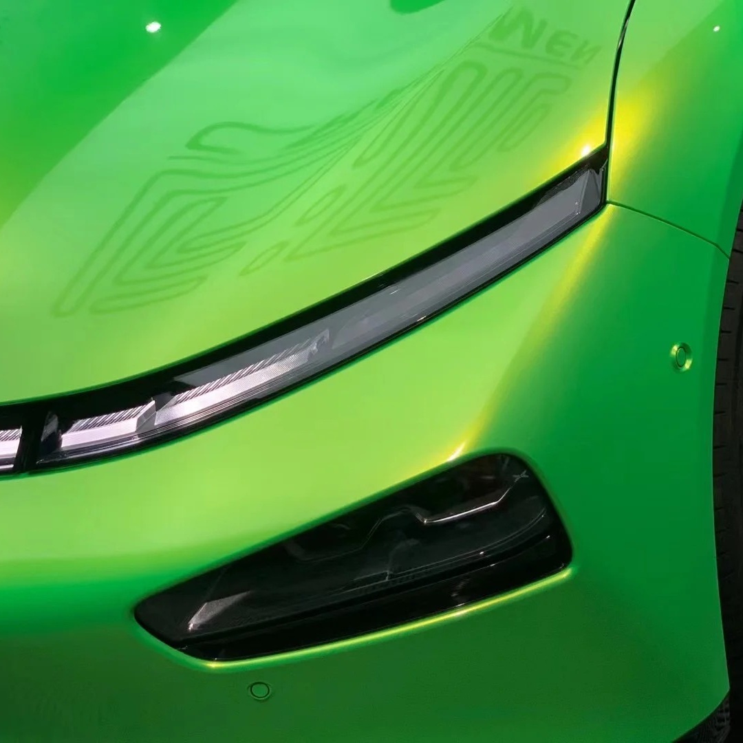 Audi Gloss Magic Gold Green Car Vinyl Wrap