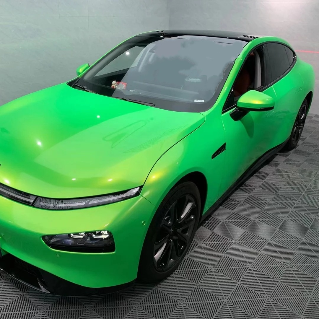 Audi Gloss Magic Gold Green Car Vinyl Wrap