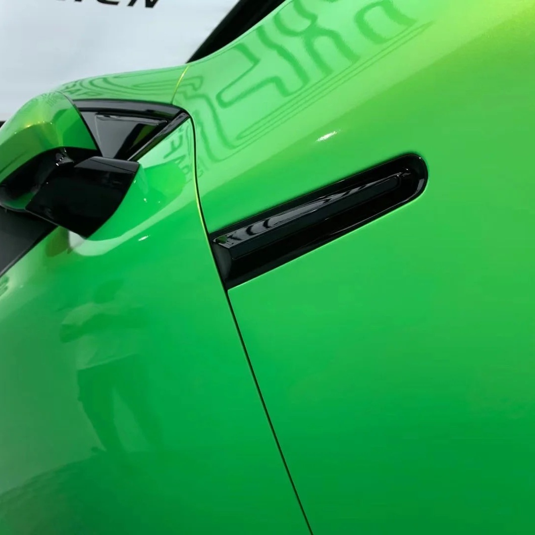 Audi Gloss Magic Gold Green Car Vinyl Wrap