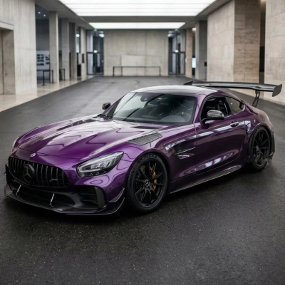 PET Venice Purple Car Vinyl Wrap 01