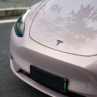 PET Rouge Pearl Pink Car Vinyl Wrap 01