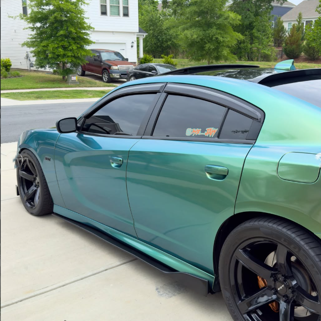 Glossy Chameleon Jungle Green Car Vinyl Wrap