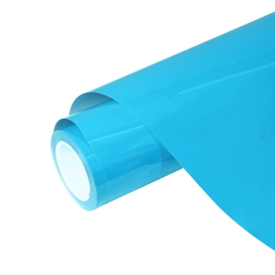 Super Gloss Sky Blue Car Vinyl Wrap 01