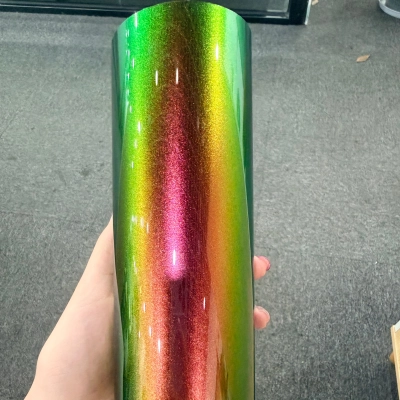 TPU Green Pink Gold Chameleon Paint Protection Film 02