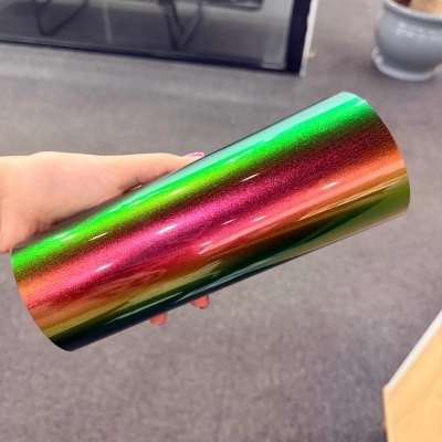 TPU Green Pink Gold Chameleon Paint Protection Film 01