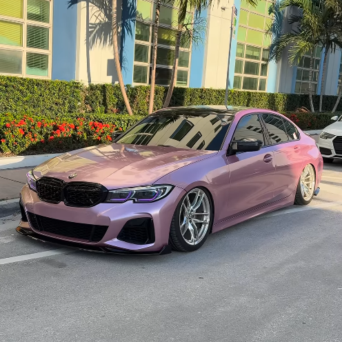 PET Bentley Passion Pink Car Vinyl Wrap