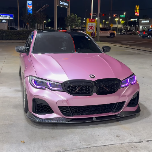 PET Bentley Passion Pink Car Vinyl Wrap