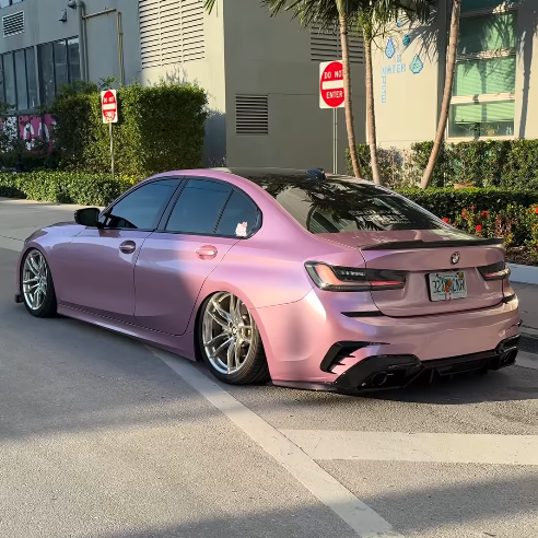 PET Bentley Passion Pink Car Vinyl Wrap