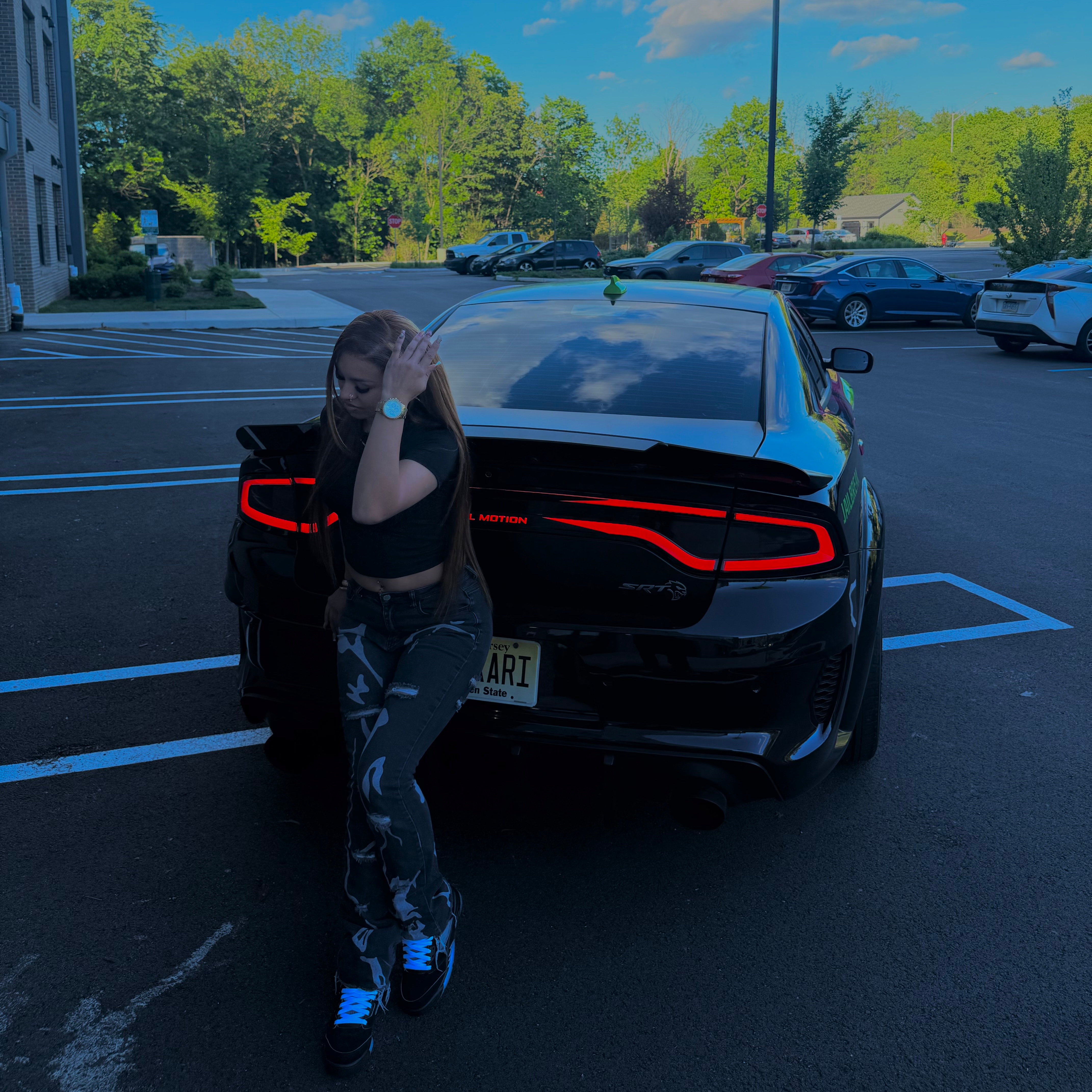 Green And Pink Gradient Customized Car Vinyl Wrap