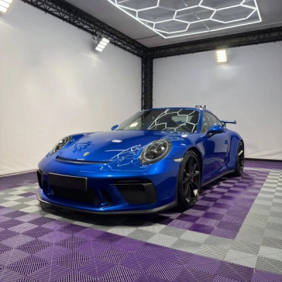 Metal Paint Deep Blue Car Vinyl Wrap 02