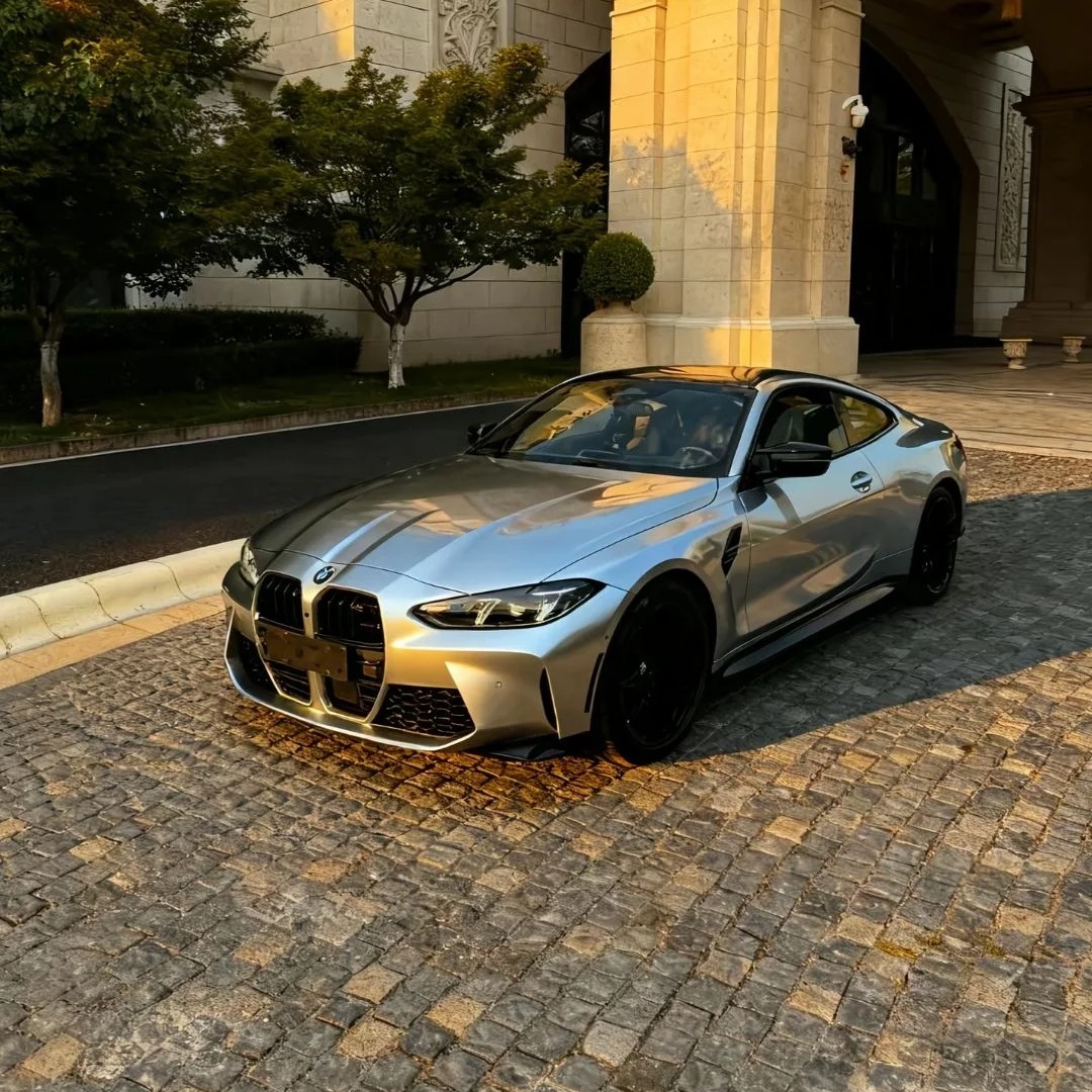 PET Skyscraper Gray Car Vinyl Wrap