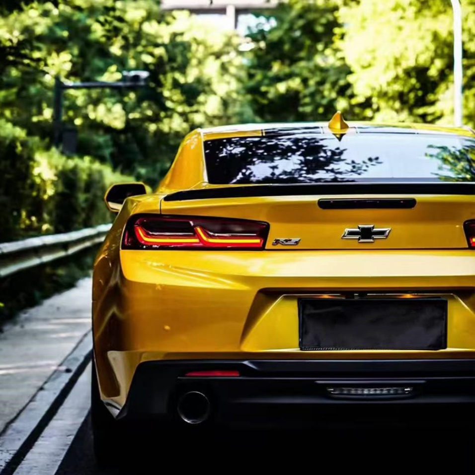Gloss Metallic Golden Yellow Car Vinyl Wrap