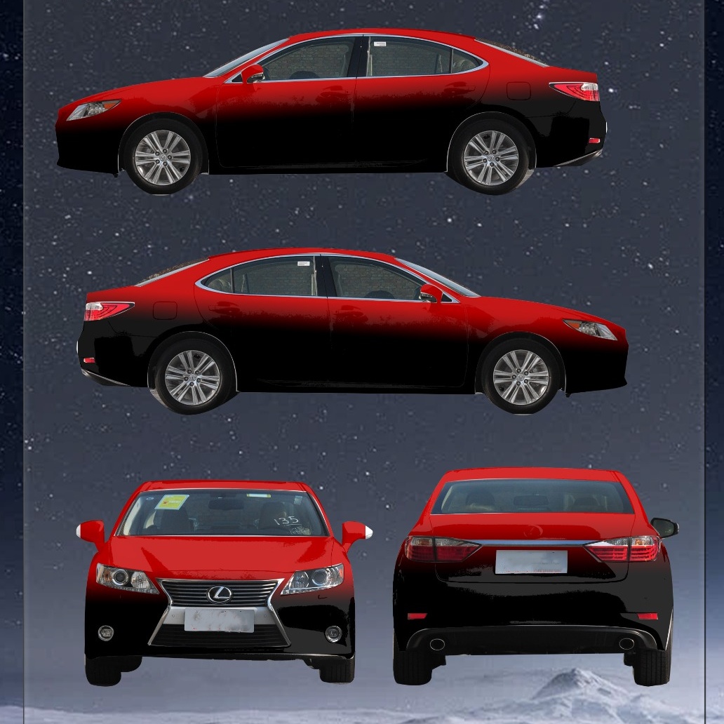 Black And Red Customized Car Vinyl Wrap