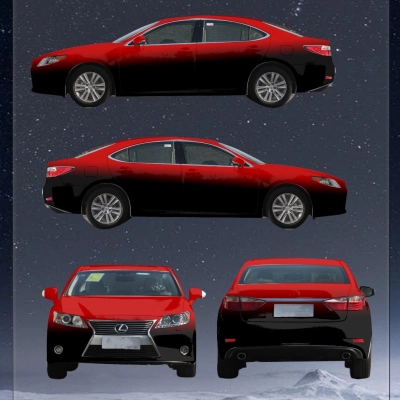 Black And Red Customized Car Vinyl Wrap 01