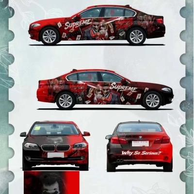 Joker Customized Car Vinyl Wrap 01
