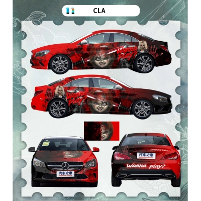 Fear Chucky Customized Car Vinyl Wrap 01