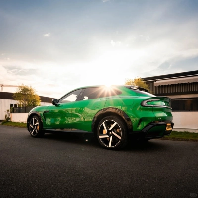 PET MIUI Emerald Green Car Vinyl Wrap 02