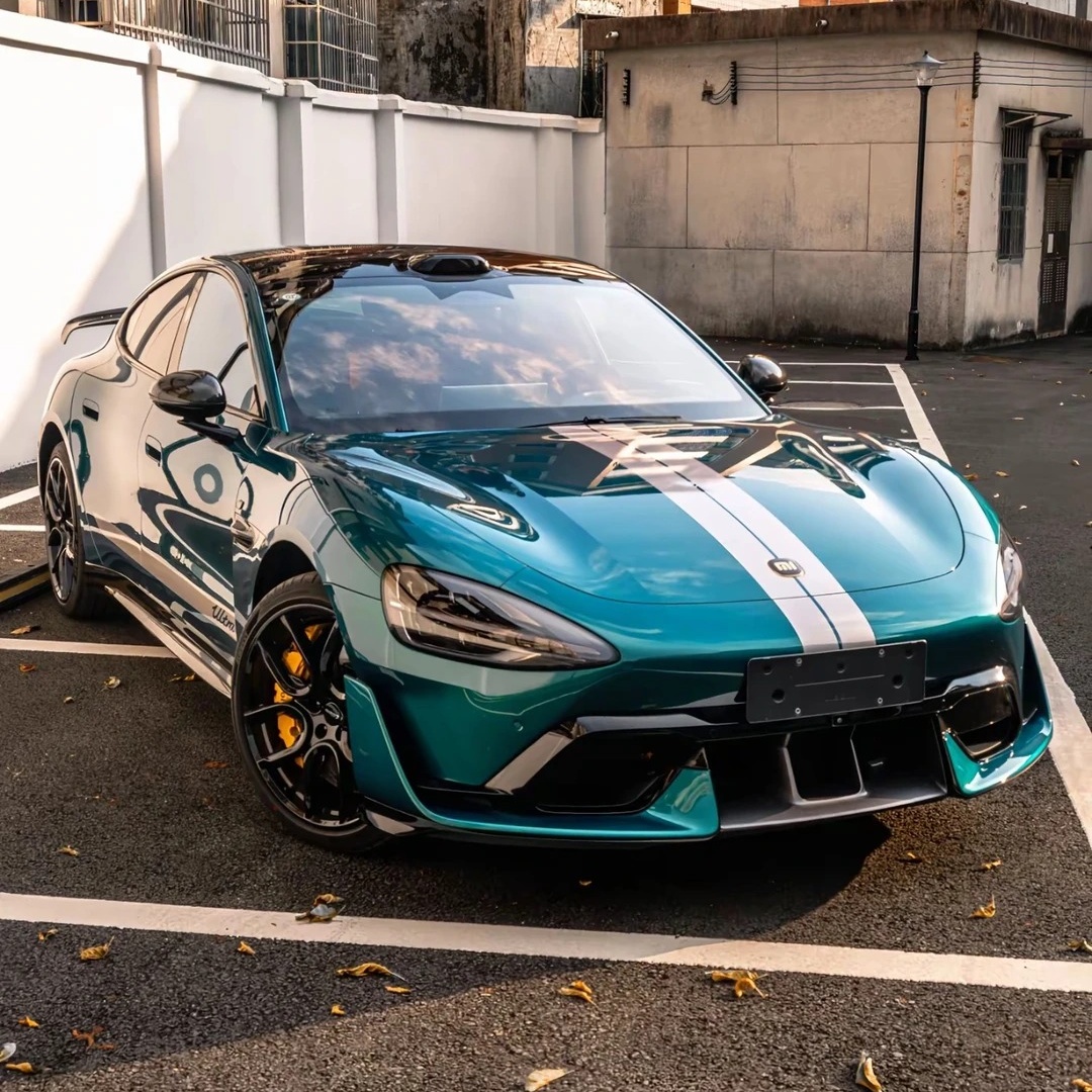 PET MIUI Parrot Green Car Vinyl Wrap