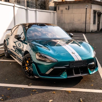 PET MIUI Parrot Green Car Vinyl Wrap 01