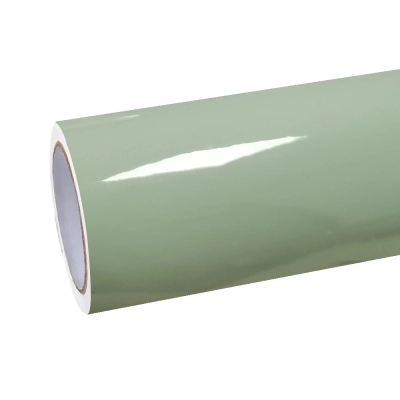 PET Gloss Light Khaki Green Car Vinyl Wrap 01