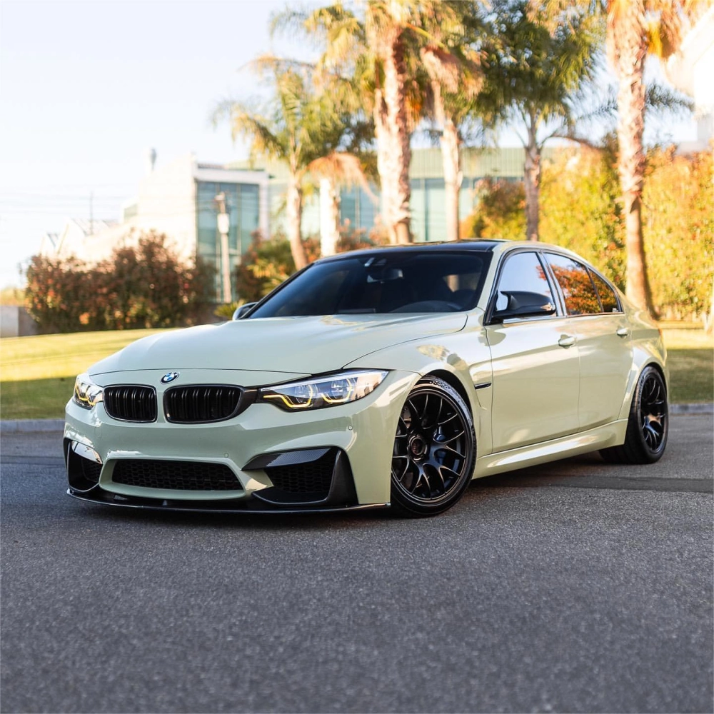 PET Gloss Light Khaki Green Car Vinyl Wrap