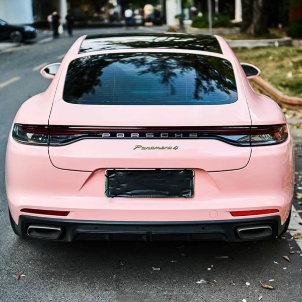 Super Gloss Pale Pink Car Vinyl Wrap