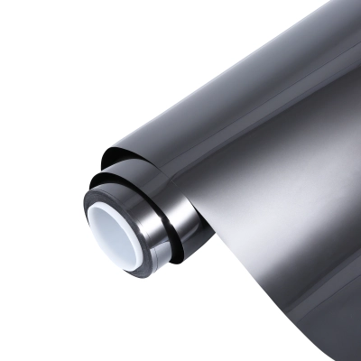 Gloss Metallic Liquid Gray Silver Car Vinyl Wrap 01