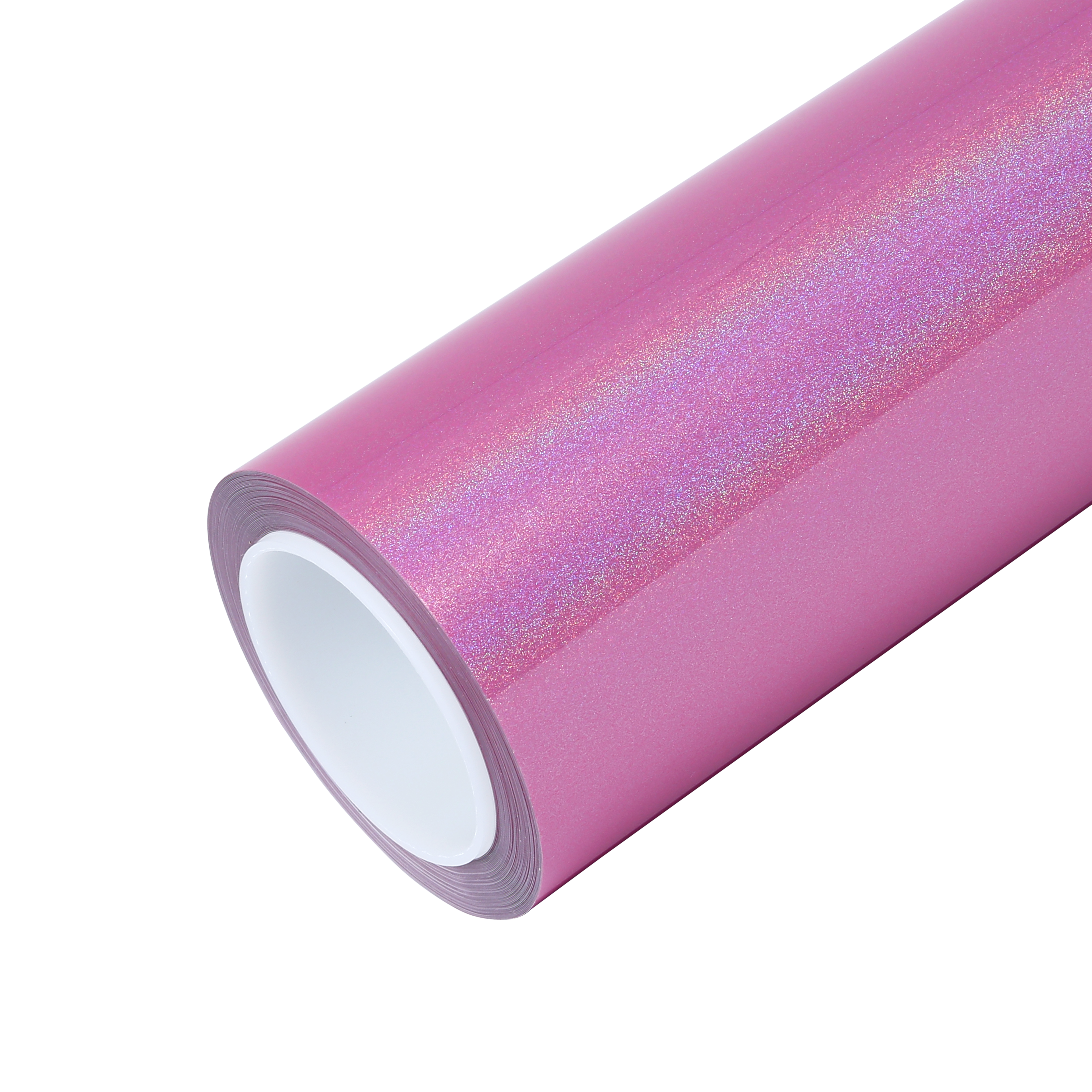 Rainbow Holographic Pink Car Vinyl Wrap