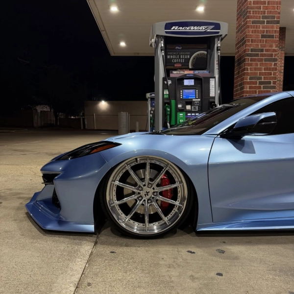 Gloss Metallic Mist Blue Car Vinyl Wrap