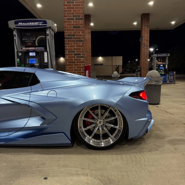 Gloss Metallic Mist Blue Car Vinyl Wrap