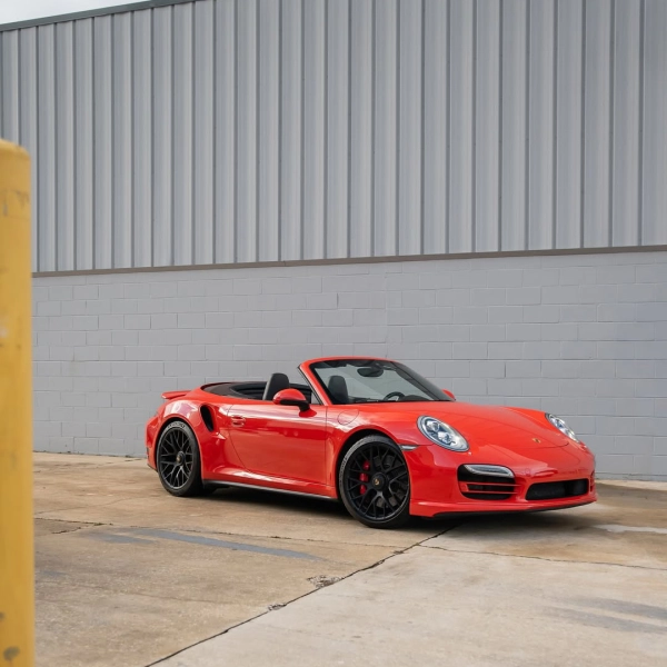 PET Porsche Orange Car Vinyl Wrap