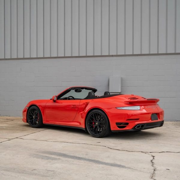 PET Porsche Orange Car Vinyl Wrap
